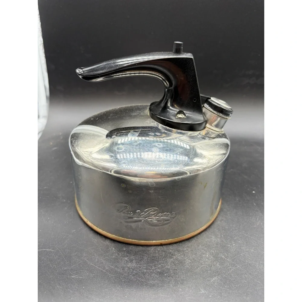 Revere Ware Paul Revere Signature Tea Kettle‎ Copper Bottom Stainless Steel J01H